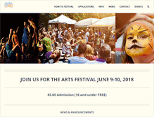Tablet Screenshot of ogdenartsfestival.com